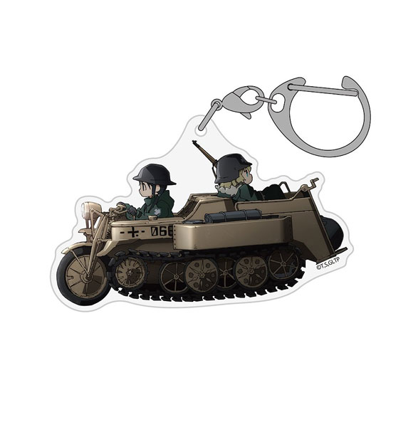 少女終末旅行 ケッテンクラートとチト&ユーリ アクリルマルチキーホルダー - 公式商品画像 | AniSmile