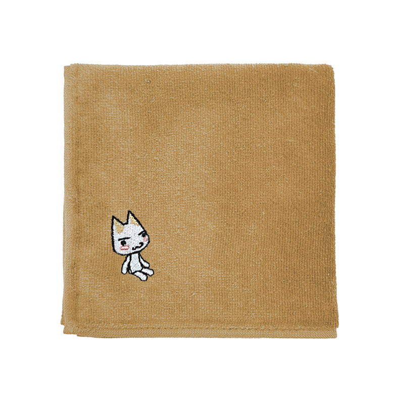 どこでもいっしょ トロ 刺繍ハンドタオル/LIGHT BROWN 画像 4 | AniSmile