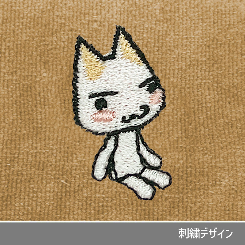 どこでもいっしょ トロ 刺繍ハンドタオル/LIGHT BROWN 画像 5 | AniSmile