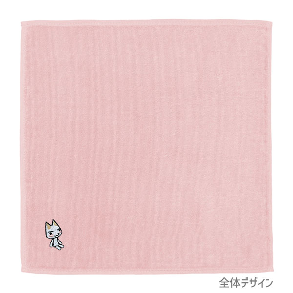 どこでもいっしょ トロ 刺繍ハンドタオル/BABY PINK - 公式商品画像 | AniSmile