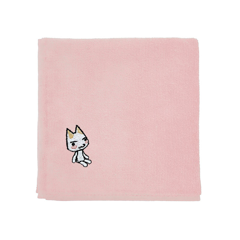どこでもいっしょ トロ 刺繍ハンドタオル/BABY PINK 画像 4 | AniSmile