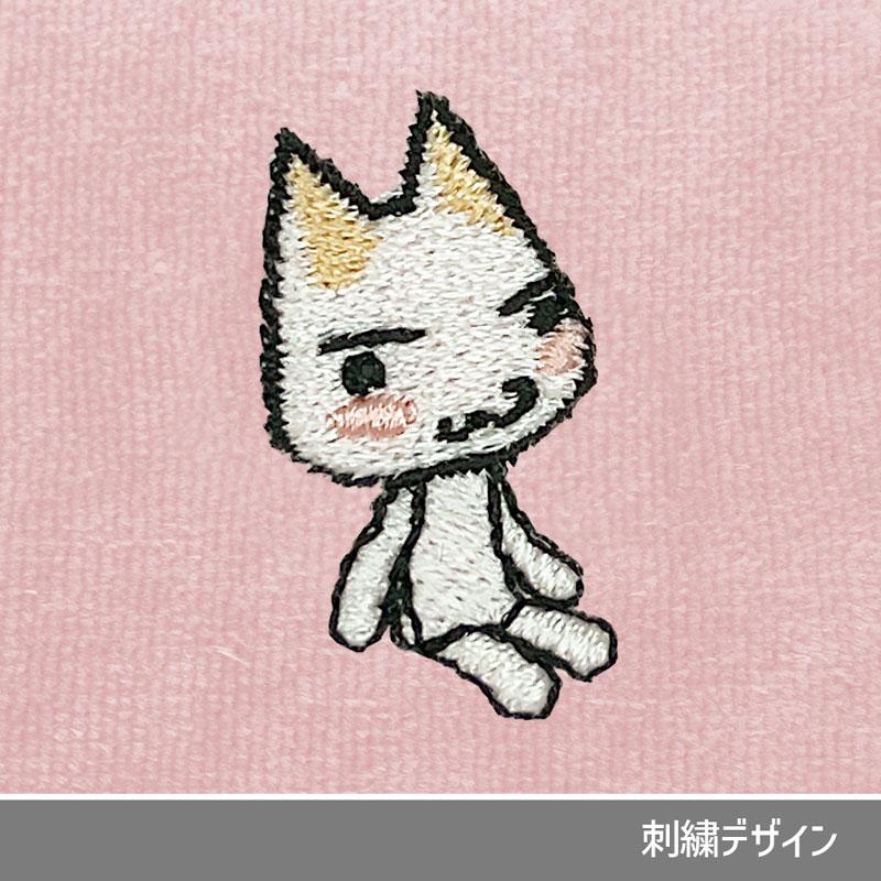 どこでもいっしょ トロ 刺繍ハンドタオル/BABY PINK 画像 5 | AniSmile