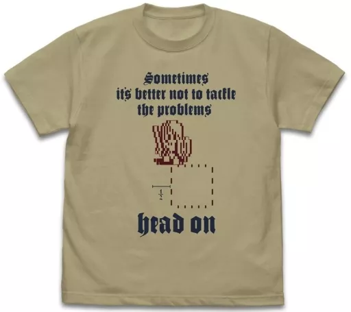 日本ファルコム 半キャラずらし Tシャツ/SAND KHAKI-XL - 公式商品画像 | AniSmile
