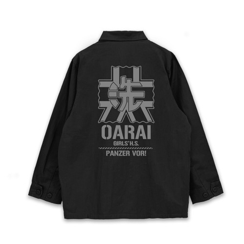 ガールズ&パンツァー 最終章 大洗女子学園 ファティーグジャケット Ver.2.0/BLACK-M 画像 2 | AniSmile
