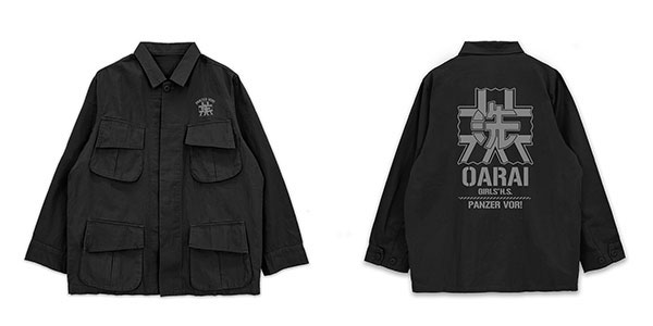 ガールズ&パンツァー 最終章 大洗女子学園 ファティーグジャケット Ver.2.0/BLACK-L - 公式商品画像 | AniSmile