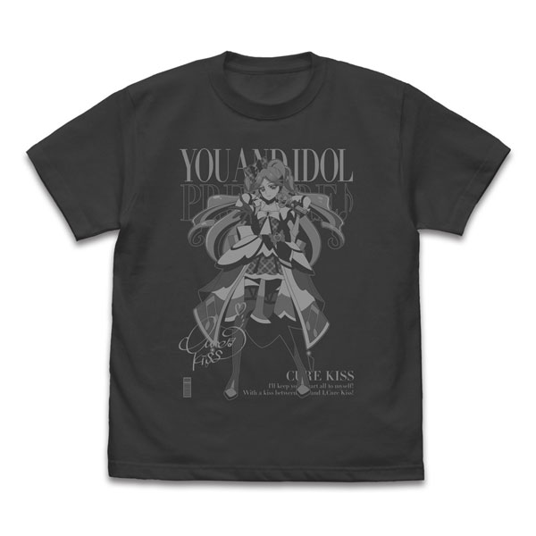 キミとアイドルプリキュア♪ キュアキッス Tシャツ/SUMI-L - 公式商品画像 | AniSmile