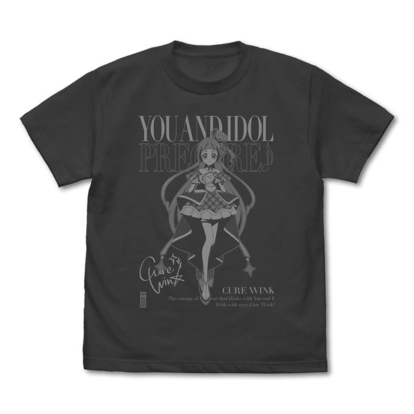 キミとアイドルプリキュア♪ キュアウインク Tシャツ/SUMI-M - 公式商品画像 | AniSmile