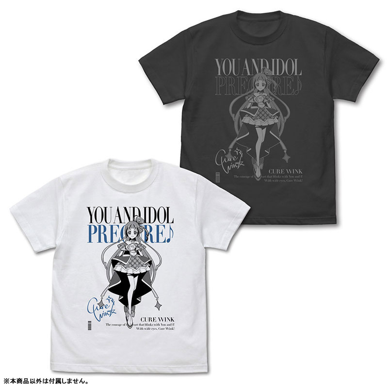 キミとアイドルプリキュア♪ キュアウインク Tシャツ/WHITE-M 画像 2 | AniSmile