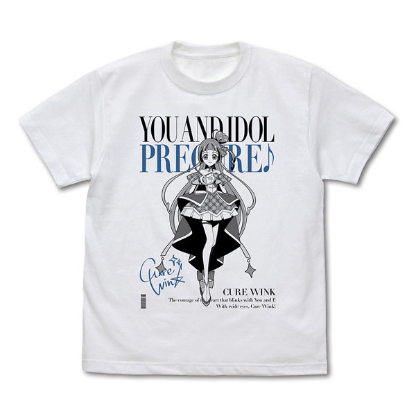 キミとアイドルプリキュア♪ キュアウインク Tシャツ/WHITE-S - 公式商品画像 | AniSmile