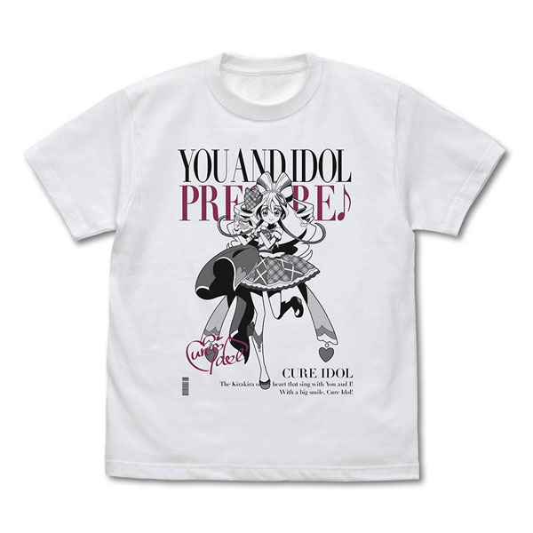 キミとアイドルプリキュア♪ キュアアイドル Tシャツ/WHITE-XL - 公式商品画像 | AniSmile