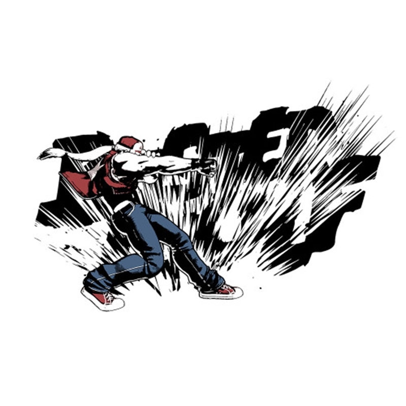 THE KING OF FIGHTERS XV バスターウルフ Tシャツ/WHITE-S 画像 2 | AniSmile