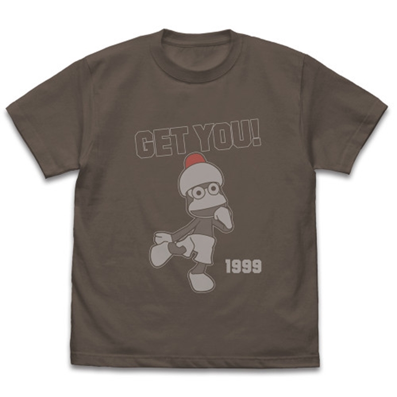サルゲッチュ ピポサル GET YOU! Tシャツ/CHARCOAL-XL - 公式商品画像 | AniSmile