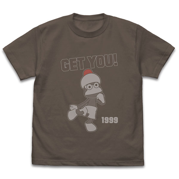 サルゲッチュ ピポサル GET YOU! Tシャツ/CHARCOAL-M - 公式商品画像 | AniSmile