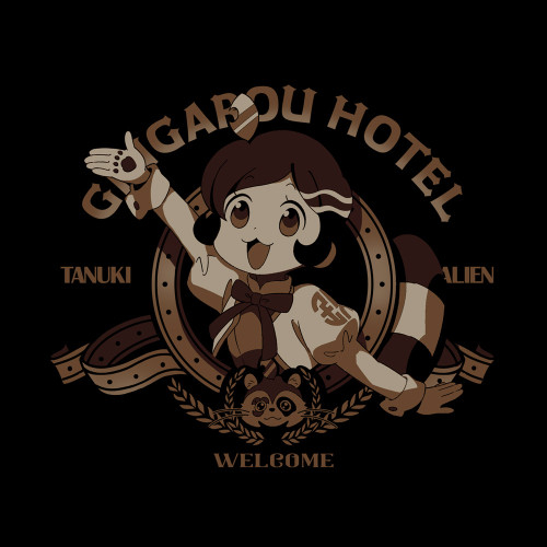 アポカリプスホテル ポン子 Tシャツ/BLACK-XL 画像 2 | AniSmile