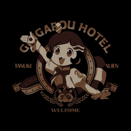 アポカリプスホテル ポン子 Tシャツ/BLACK-S 画像 2 | AniSmile