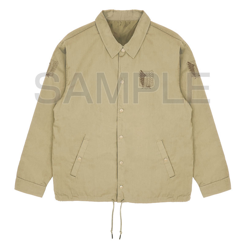進撃の巨人 調査兵団 T/Cコーチジャケット/BEIGE-L 画像 4 | AniSmile