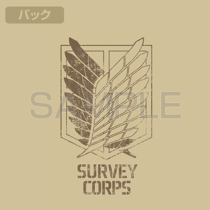 進撃の巨人 調査兵団 T/Cコーチジャケット/BEIGE-M Image 4 | AniSmile