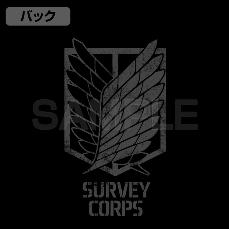 進撃の巨人 調査兵団 T/Cコーチジャケット/BLACK-L Image 4 | AniSmile