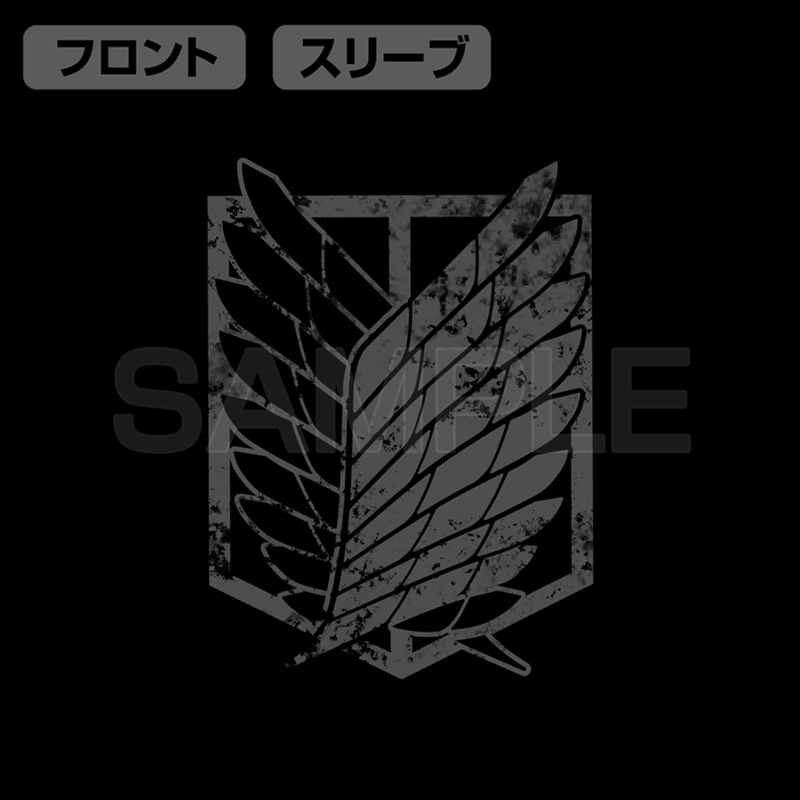 進撃の巨人 調査兵団 T/Cコーチジャケット/BLACK-L Image 5 | AniSmile