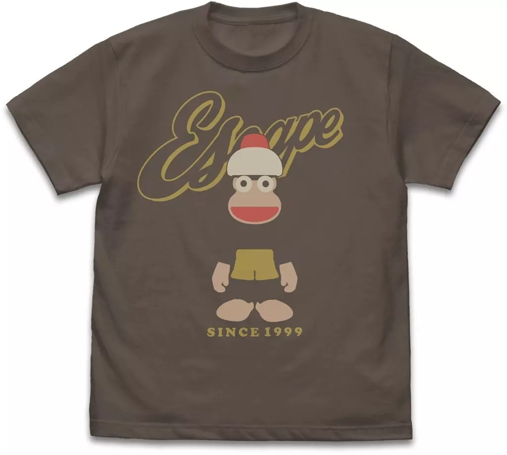 サルゲッチュ ピポサル ESCAPE Tシャツ/CHARCOAL-S - 公式商品画像 | AniSmile