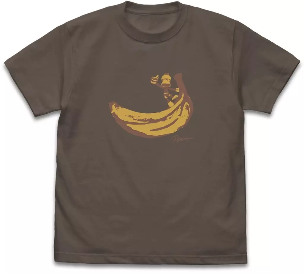 サルゲッチュ ピポサル バナナ Tシャツ/CHARCOAL-M - 公式商品画像 | AniSmile