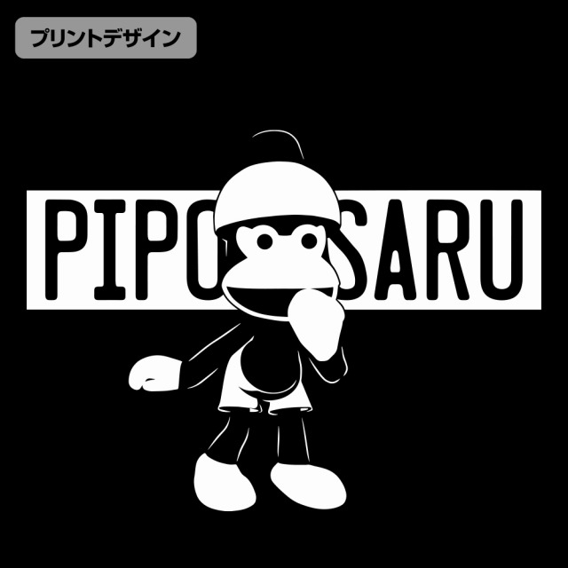 サルゲッチュ ピポサル エコバッグ/BLACK 画像 2 | AniSmile