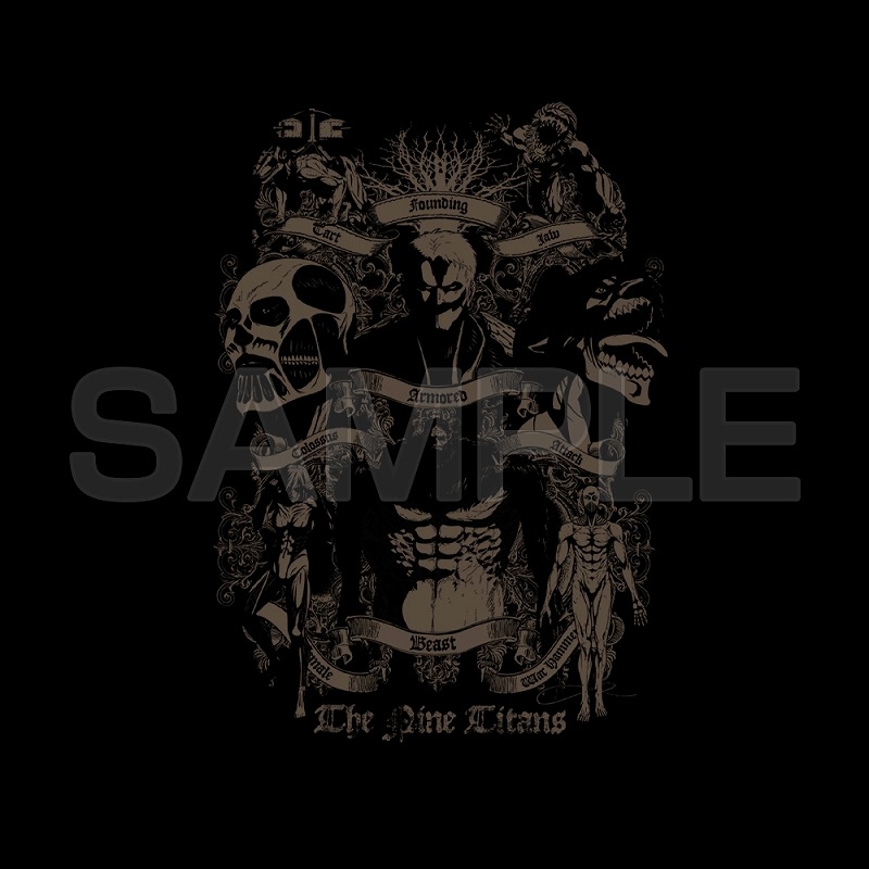 進撃の巨人 九つの巨人 Tシャツ Ver2.0/BLACK-S 画像 2 | AniSmile