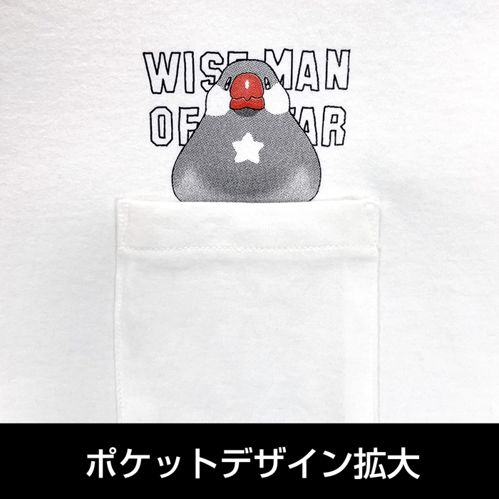佐々木とピーちゃん ピーちゃん ポケットTシャツ/WHITE-XL 画像 2 | AniSmile