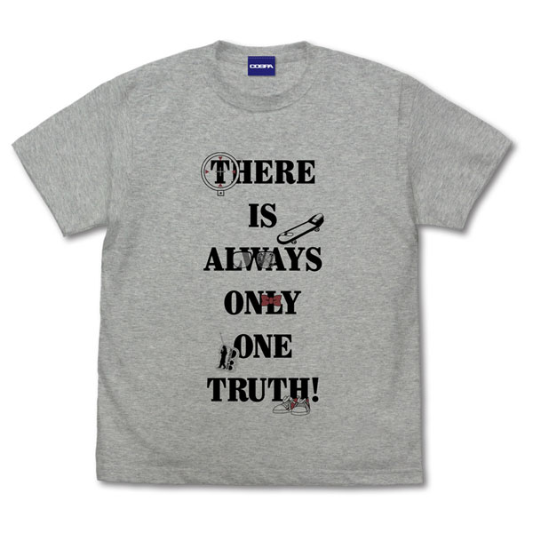 名探偵コナン 真実はいつも一つメッセージ Tシャツ Ver.2.0/MIX GRAY-M - 公式商品画像 | AniSmile