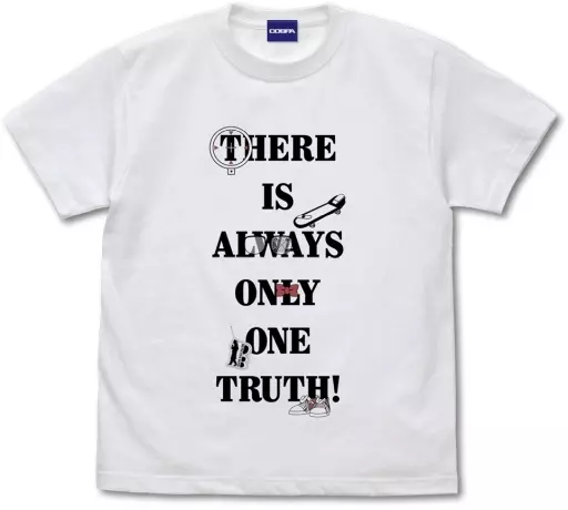名探偵コナン 真実はいつも一つメッセージ Tシャツ Ver.2.0/WHITE-XL - 公式商品画像 | AniSmile