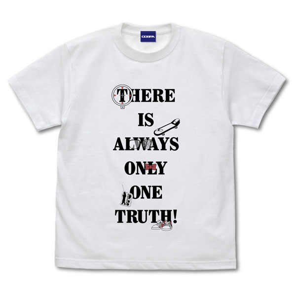 名探偵コナン 真実はいつも一つメッセージ Tシャツ Ver.2.0/WHITE-M - 公式商品画像 | AniSmile