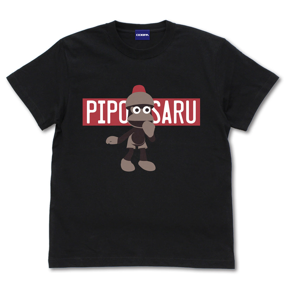 サルゲッチュ ピポサルウインドウ Tシャツ/BLACK-S - 公式商品画像 | AniSmile