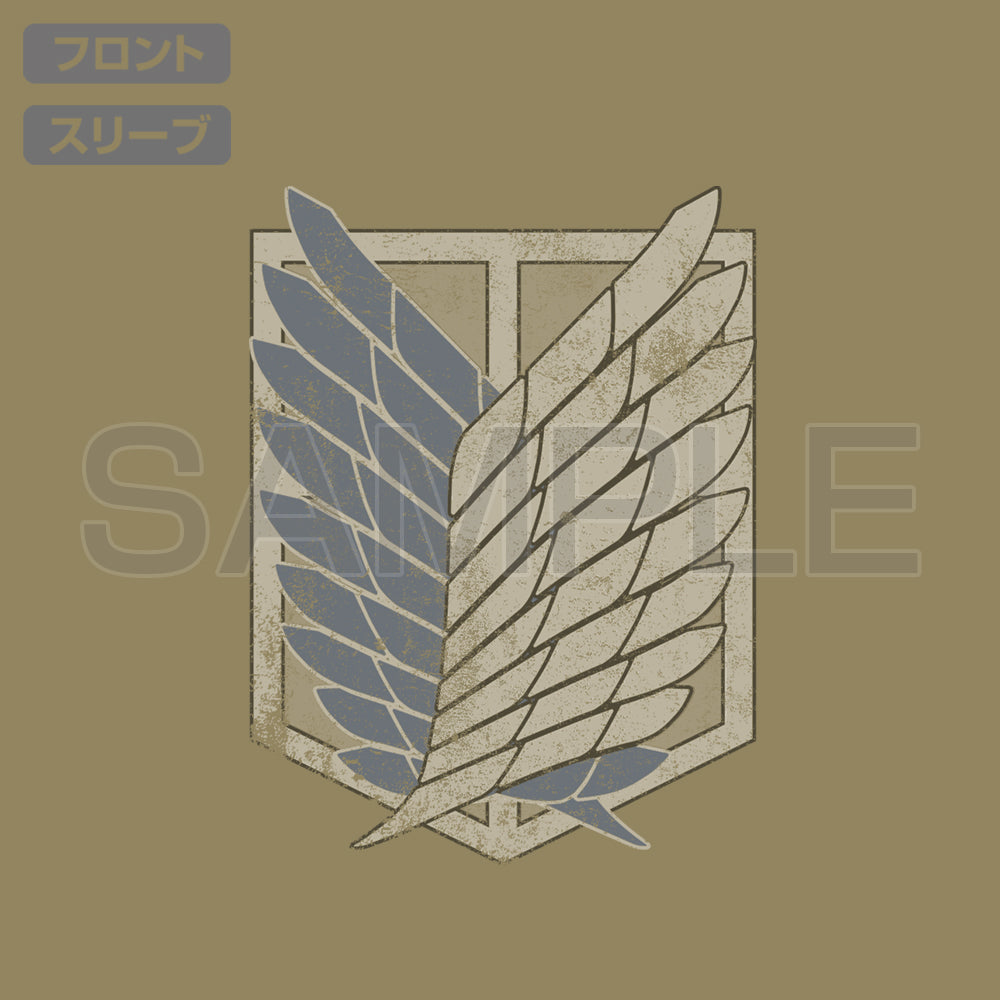 進撃の巨人 調査兵団 TシャツVer2.0/SAND KHAKI-S 画像 4 | AniSmile