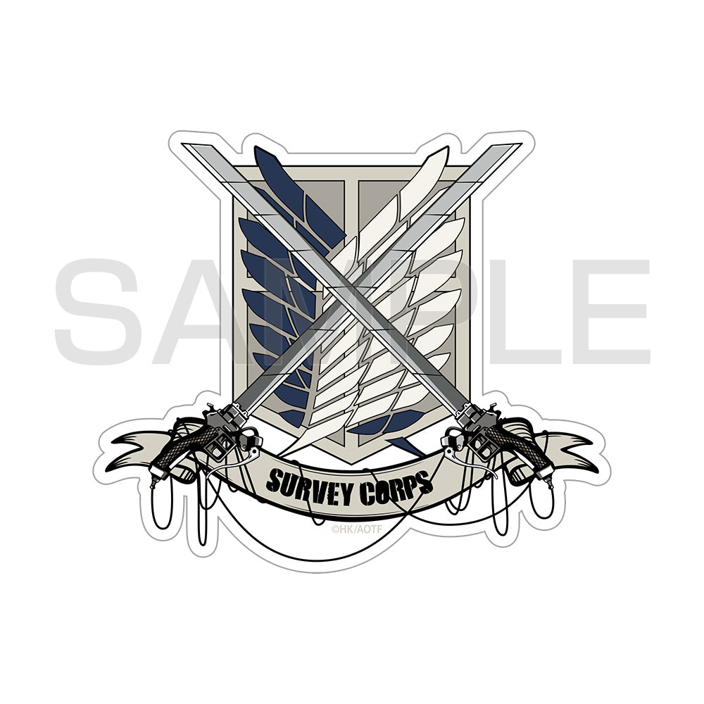進撃の巨人 調査兵団 屋外対応ステッカー - 公式商品画像 | AniSmile