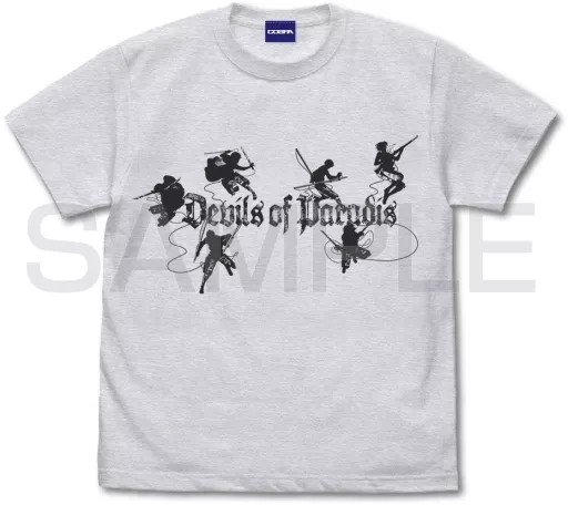 進撃の巨人 パラディ島の悪魔 Tシャツ/ASH-XL - 公式商品画像 | AniSmile