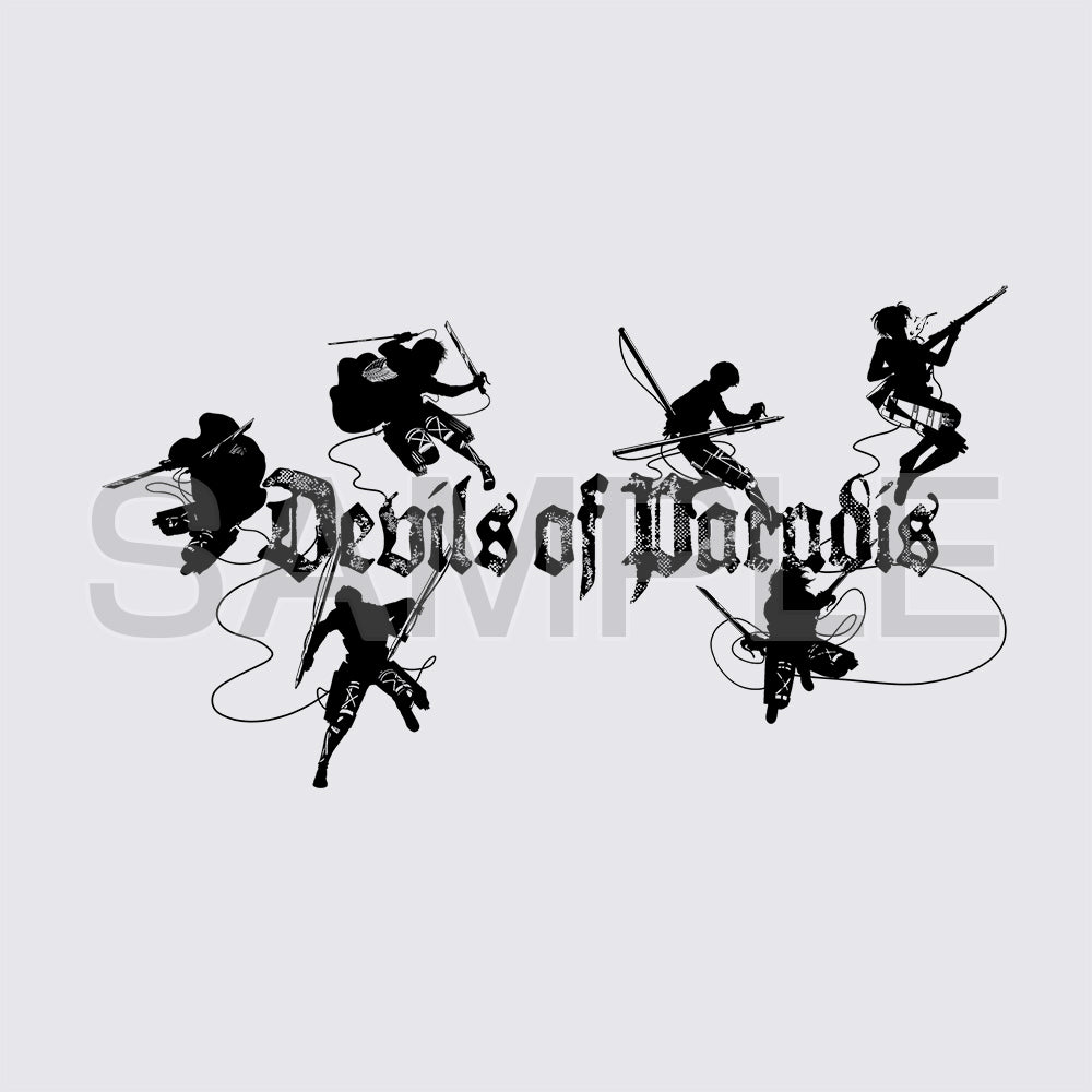 進撃の巨人 パラディ島の悪魔 Tシャツ/ASH-S 画像 2 | AniSmile