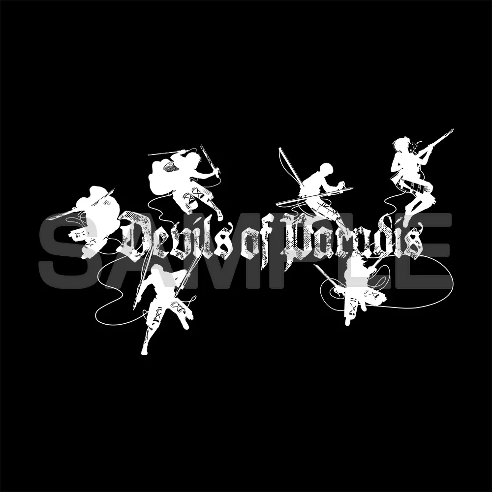進撃の巨人 パラディ島の悪魔 Tシャツ/BLACK-M 画像 2 | AniSmile