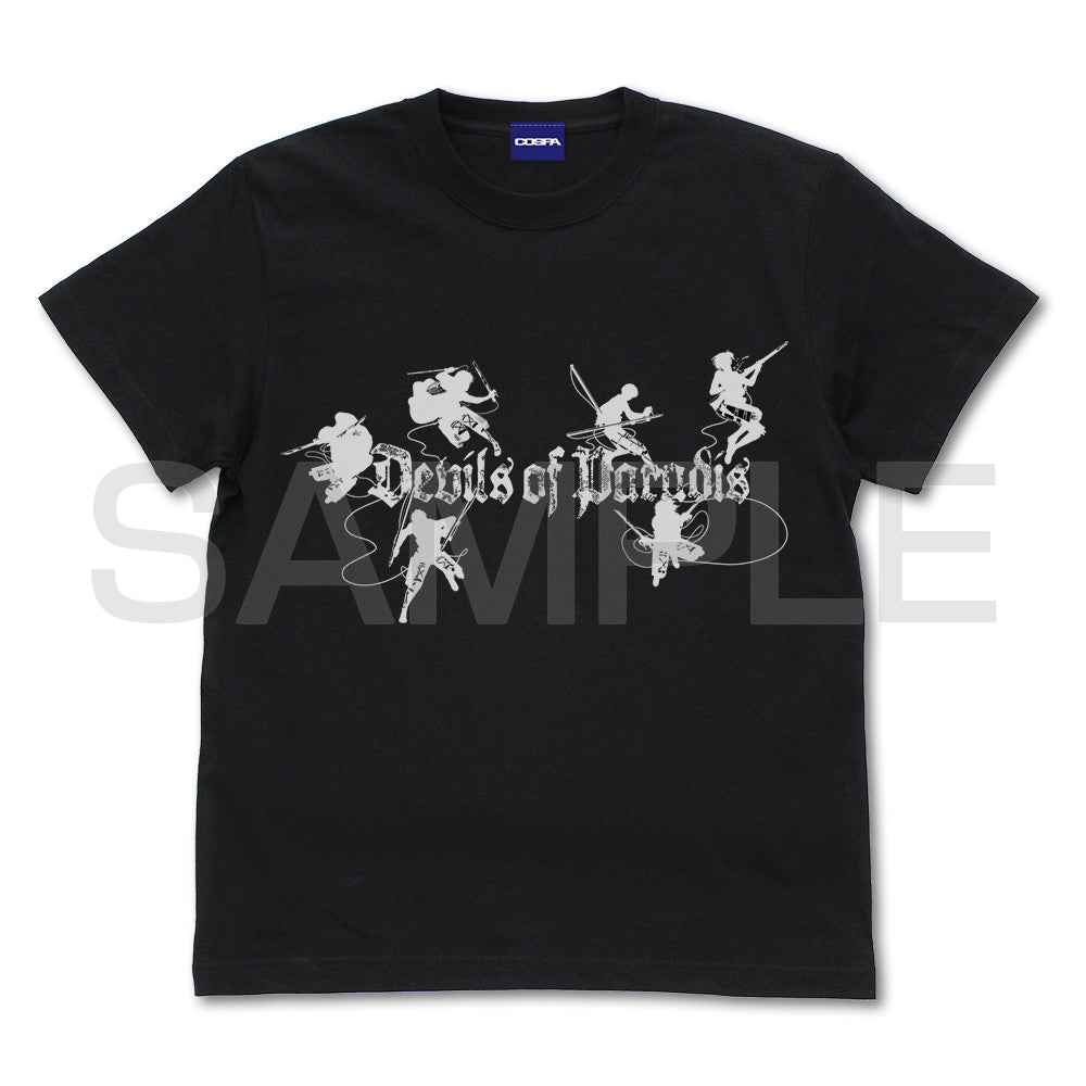 進撃の巨人 パラディ島の悪魔 Tシャツ/BLACK-S - 公式商品画像 | AniSmile
