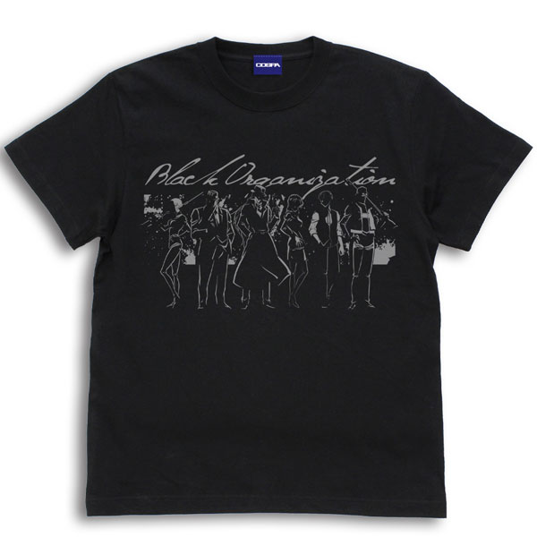 名探偵コナン 黒ずくめの組織シルエット Tシャツ/BLACK-M - 公式商品画像 | AniSmile