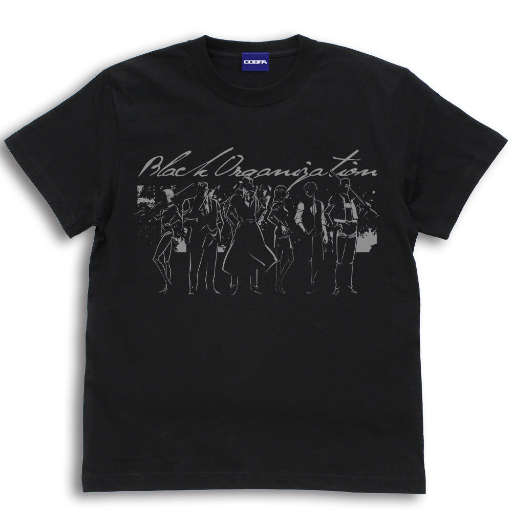 名探偵コナン 黒ずくめの組織シルエット Tシャツ/BLACK-S - 公式商品画像 | AniSmile