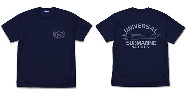 ふしぎの海のナディア ノーチラス号 Tシャツ/NAVY-L - official product image | AniSmile