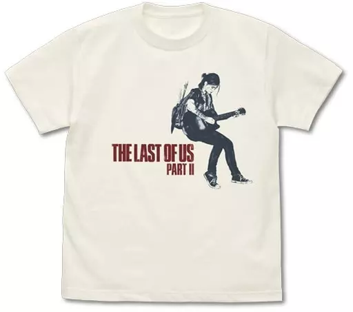The Last of Us Part II エリーとギター Tシャツ/VANILLA WHITE-S - 公式商品画像 | AniSmile