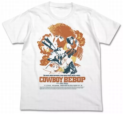 カウボーイビバップ Tシャツ ポスターアートVer./WHITE-S - 公式商品画像 | AniSmile