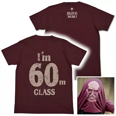 進撃の巨人 超大型巨人Tシャツ/BURGUNDY-XL - 公式商品画像 | AniSmile