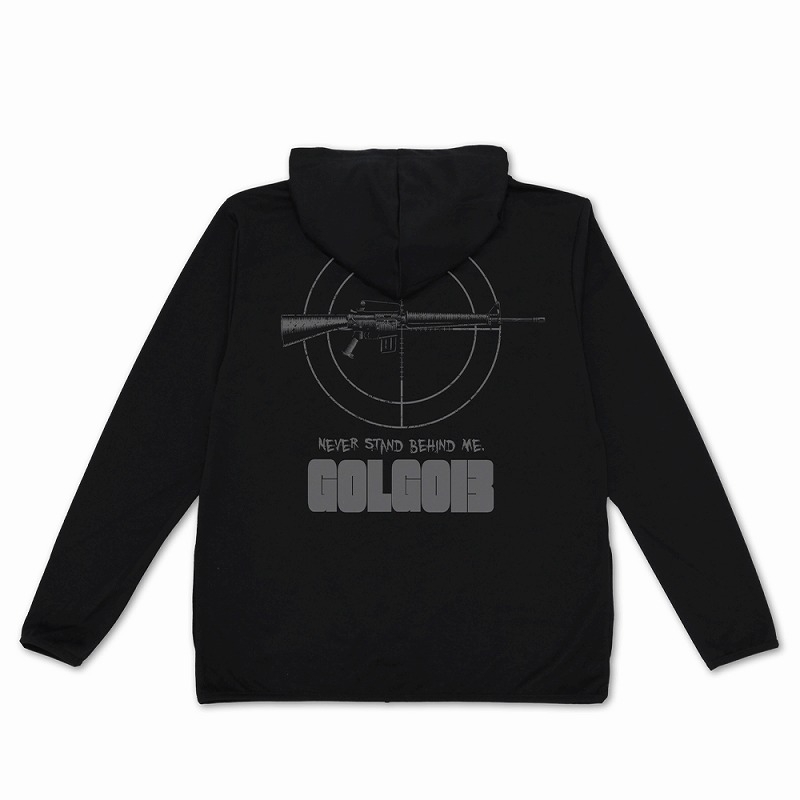 ゴルゴ13 M16 薄手ドライパーカー/BLACK-M - official product image | AniSmile