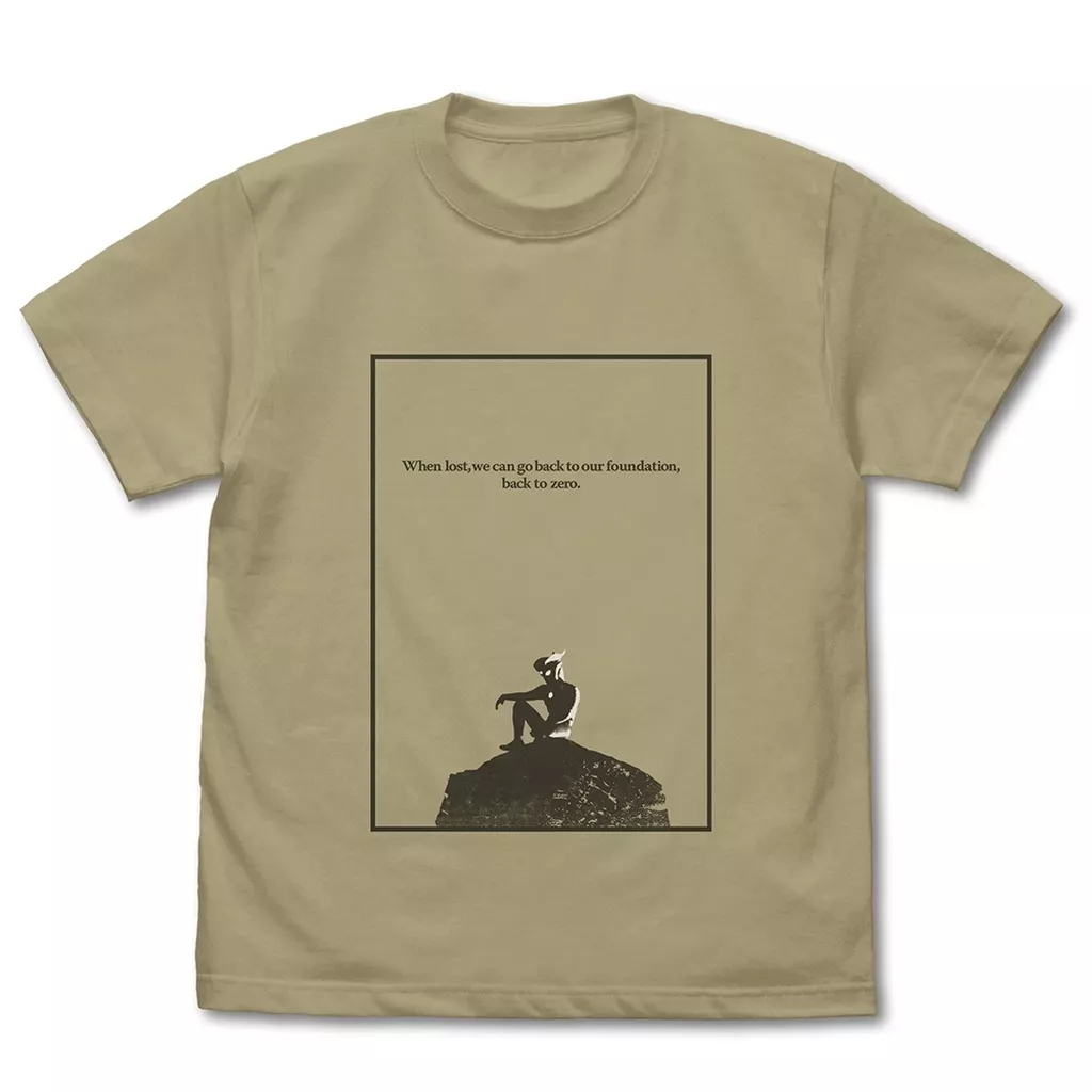 たたずむウルトラマンゼロ Tシャツ/SAND KHAKI-M - 公式商品画像 | AniSmile