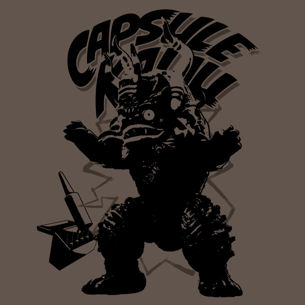 ウルトラセブン カプセル怪獣 ミクラス Tシャツ/CHARCOAL-S 画像 2 | AniSmile