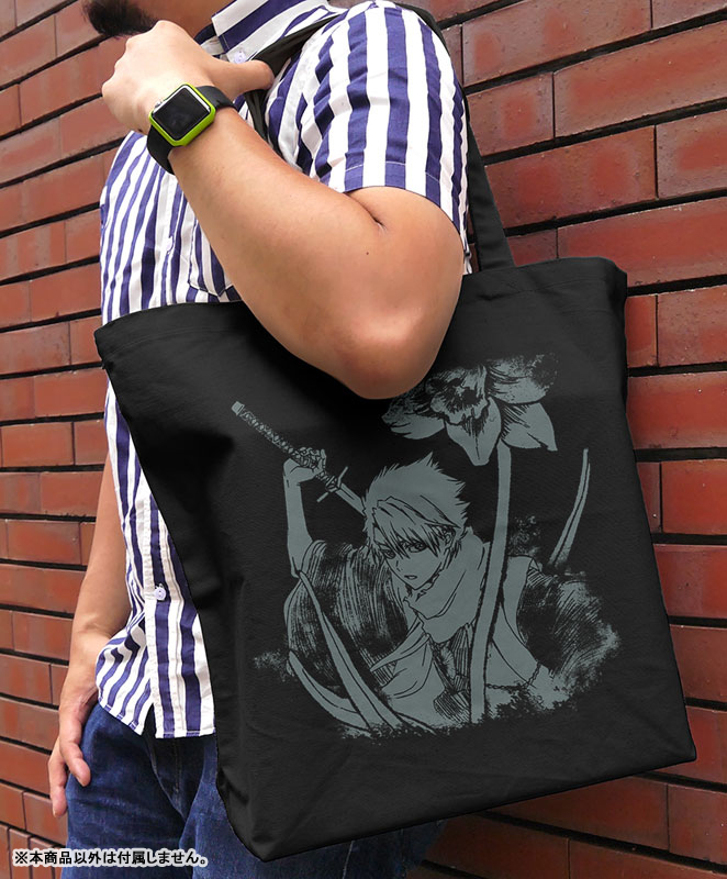 BLEACH 千年血戦篇 日番谷冬獅郎 ラージトート/BLACK 画像 2 | AniSmile