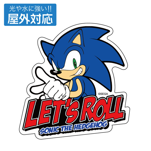 音速のハリネズミ ソニック 屋外対応ステッカー - 公式商品画像 | AniSmile