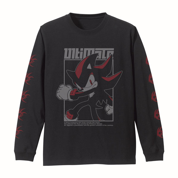 シャドウ・ザ・ヘッジホッグ 袖リブロングスリーブTシャツ/BLACK-M - 公式商品画像 | AniSmile